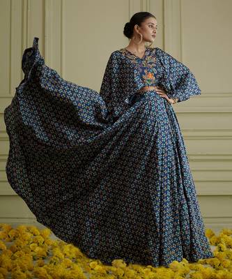 Maaya Cape Blouse And Lehenga Set 4