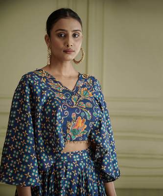 Maaya Cape Blouse And Lehenga Set 6