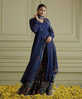 Maaya Midnight Blue Kurta Set 2