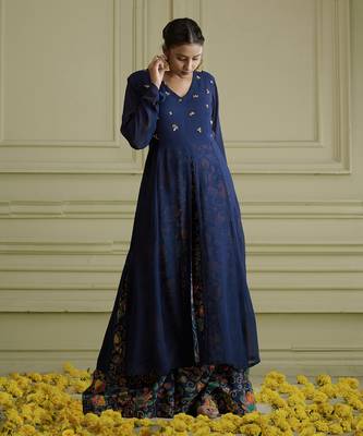 Maaya Midnight Blue Kurta Set 3