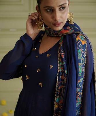 Maaya Midnight Blue Kurta Set 5