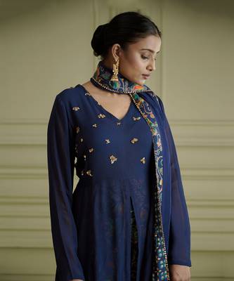 Maaya Midnight Blue Kurta Set 6