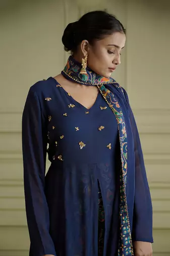 Maaya Midnight Blue Kurta Set