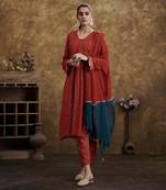 Sitaara Brick Orange Kurta Set