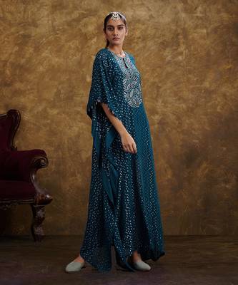 Sitaara Prussian Blue Kaftan 2