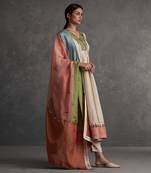 Sunehri Ivory Anarkali Set