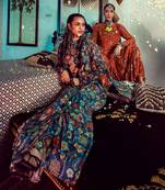 Rust Floral Print Kurti Sharara Set