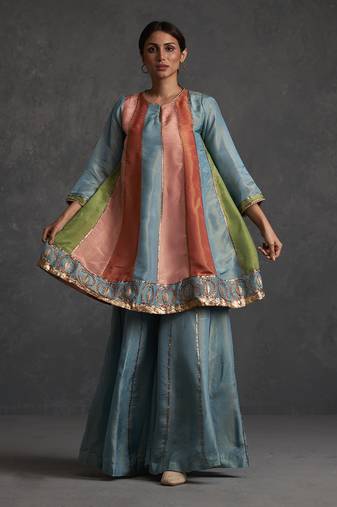 Sunehri Flared Sharara Set