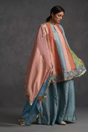 Sunehri Flared Sharara Set