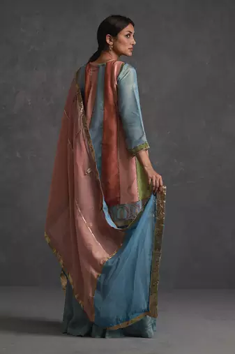 Sunehri Flared Sharara Set