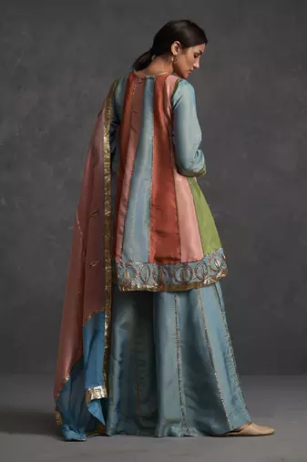 Sunehri Flared Sharara Set