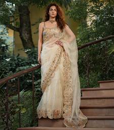 Bageecha Shwet Aur Rangeen Saree