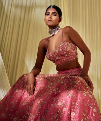 Rose Pink Lehenga Set 2