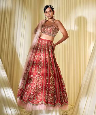 Rusty Red Lehenga Set 1