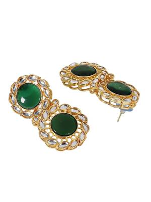 Steorra Jewels Traditional Jaipuri Green Necklace Set For Women 6