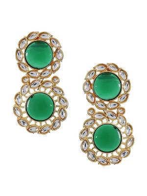 Steorra Jewels Traditional Jaipuri Green Necklace Set For Women 10