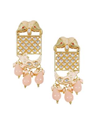 Steorra Jewels Traditional Jaipuri Peach Necklace Set For Women 5