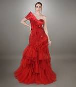 Red Mermaid Gown 