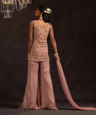 Rose Pink Alyssa Sharara Set 3
