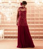 Oxblood Amaya Sharara Set