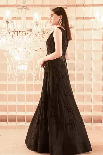 Black Audrey Lehenga Set
