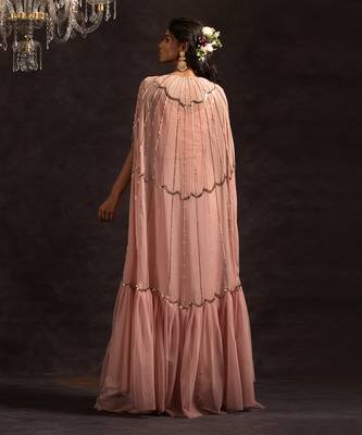Rose Pink Alexa Lehenga Cape Set 3