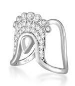 Vighnaharta traditional south indian Rhodium Plated finger Ghoda vanki Ring