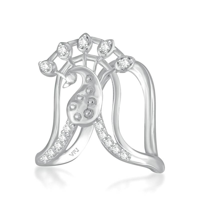 Vighnaharta traditional south indian Rhodium Plated finger Ghoda vanki Ring