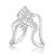 Vighnaharta traditional south indian Rhodium Plated finger Ghoda vanki Ring