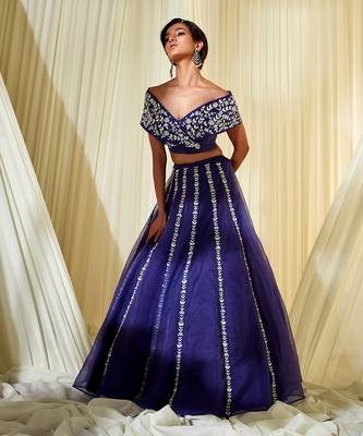Ink Blue Lehenga Set 1