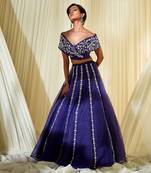 Ink Blue Lehenga Set