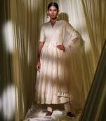 Ivory Anarkali Set