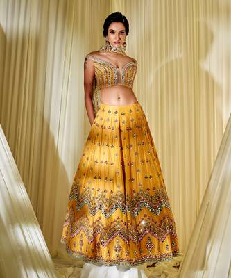 Mustard Lehenhga Set 1