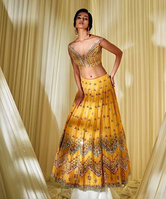 Mustard Lehenhga Set 2