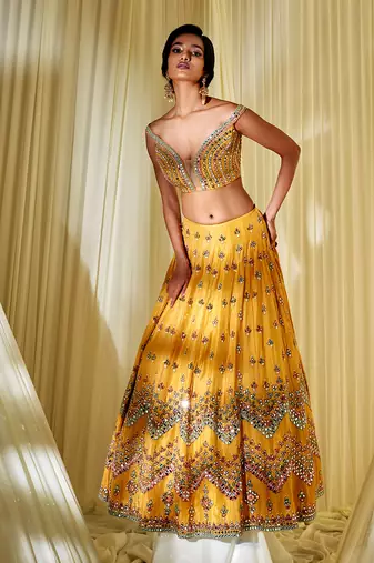 Mustard Lehenhga Set