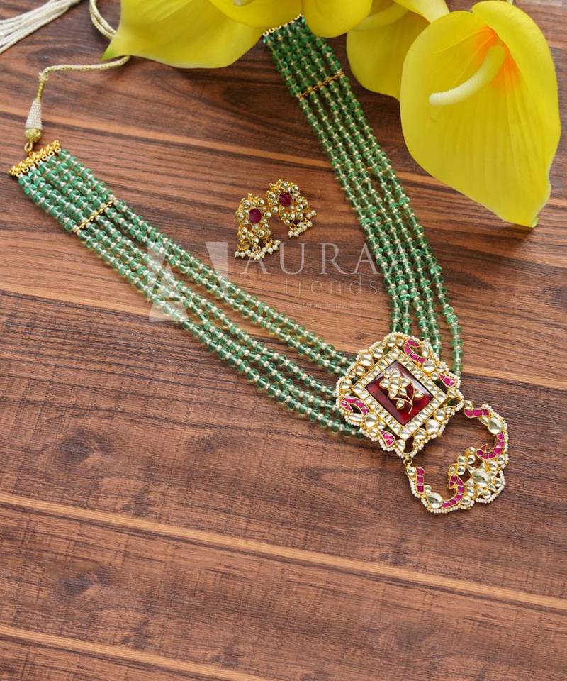 Kundan Necklace Set 22KT Gold Plated