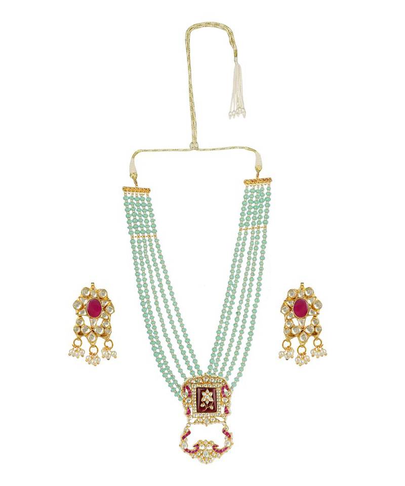 Kundan Necklace Set 22KT Gold Plated