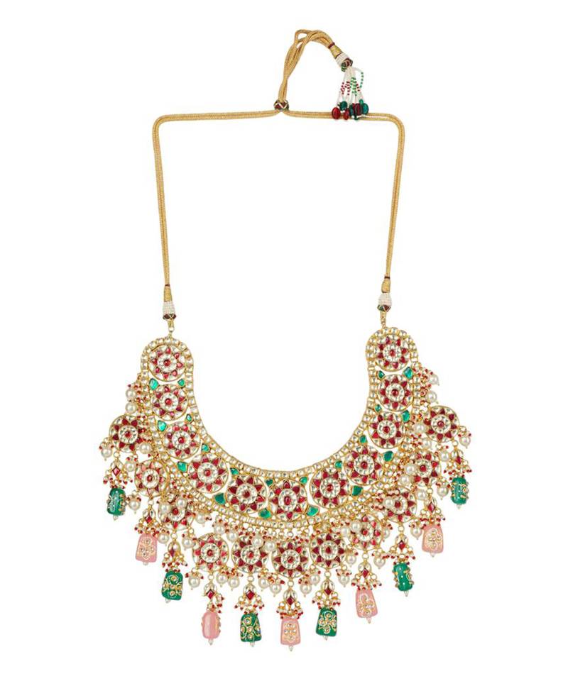 Kundan Necklace Set 22KT Gold Plated