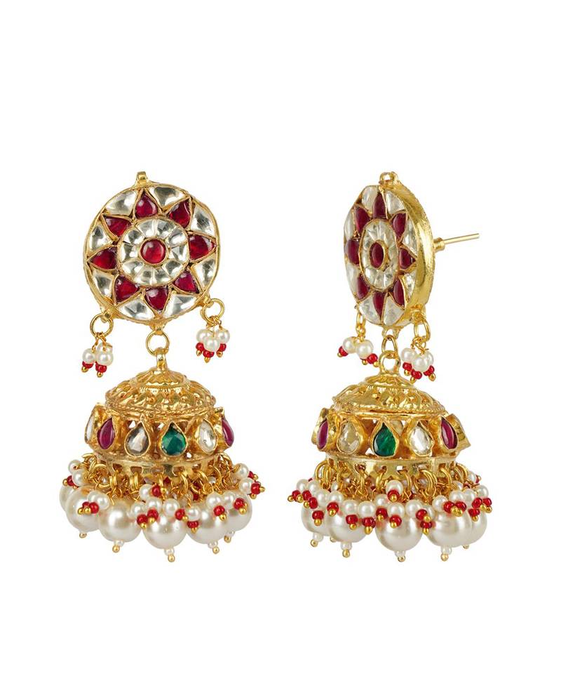 Kundan Necklace Set 22KT Gold Plated