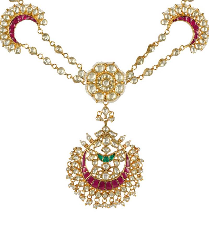 Kundan Gold Plated Head Band