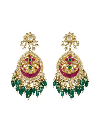Kundan Necklace Set 22KT Gold Plated 7