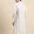 Sanwara Men's White Printed Long Sleeve Cotton Elegant Kurta