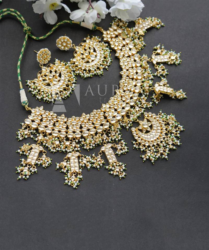 Kundan Necklace Set 22KT Gold Plated
