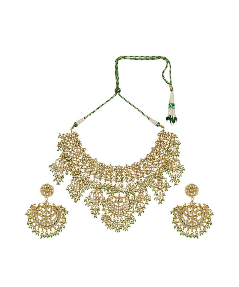 Kundan Necklace Set 22KT Gold Plated