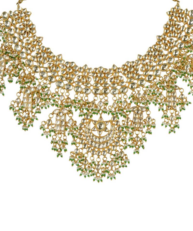 Kundan Necklace Set 22KT Gold Plated