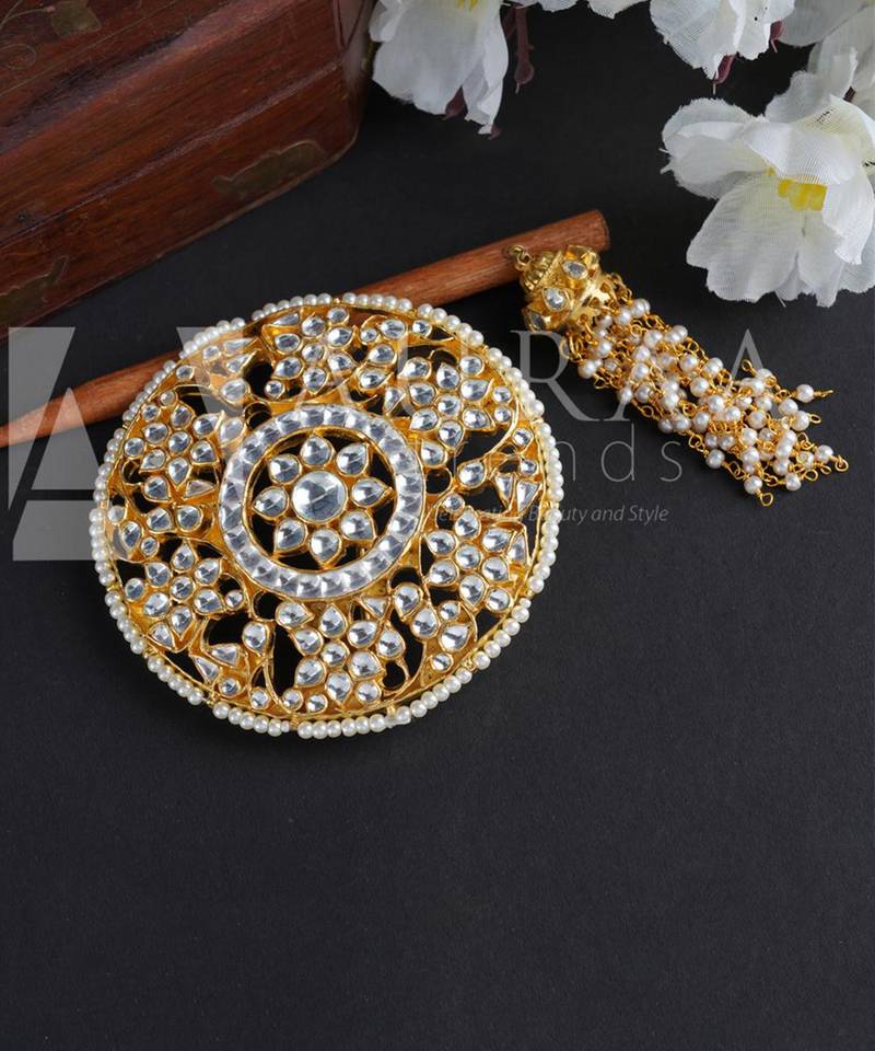 22KT Gold Plated Juda Accessory with Stick AURAA TRENDS 3992376