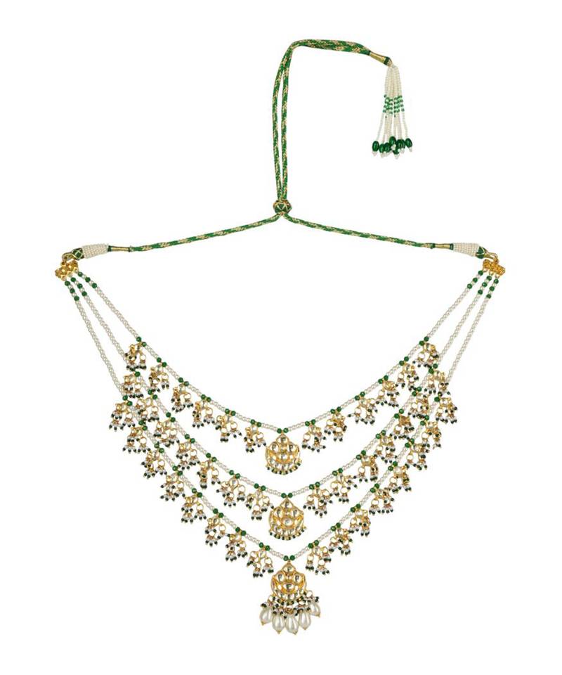 22KT Gold Plated 3 Layered Rani Haar