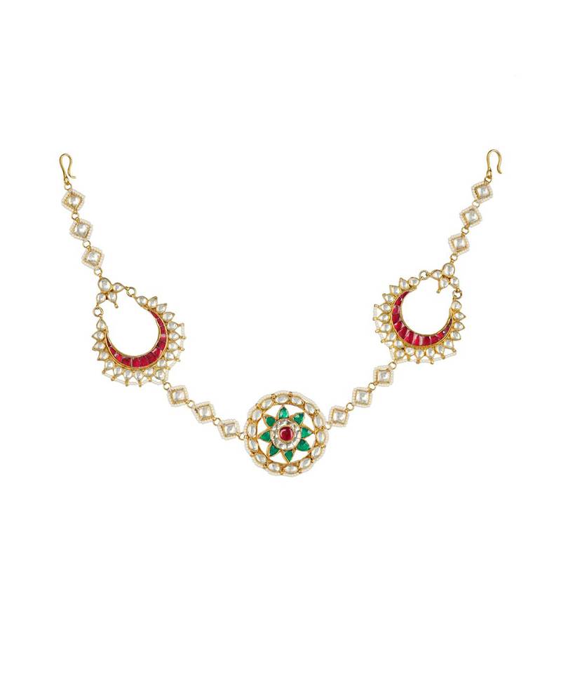 Kundan Gold Plated Head Band 22KT Gold Plated