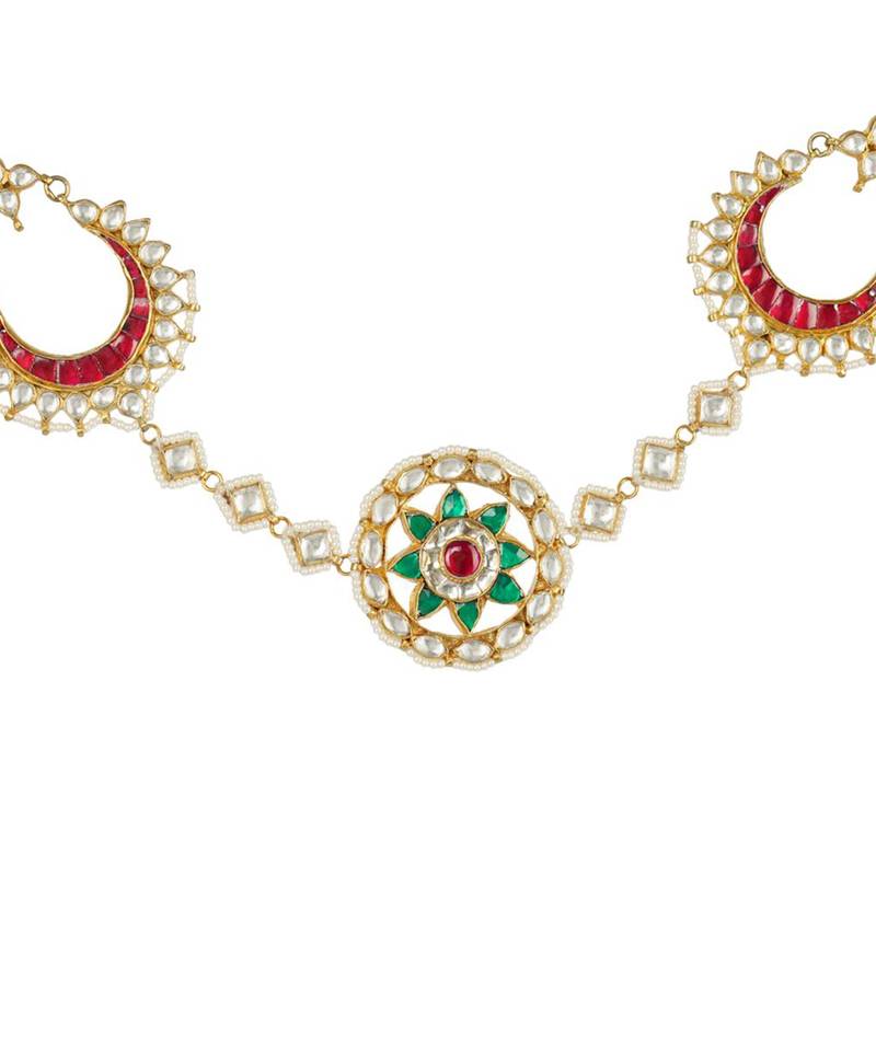 Kundan Gold Plated Head Band 22KT Gold Plated