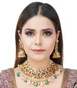 Kundan Necklace Set 22KT Gold Plated